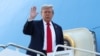 U.S. President Trump boards Air Force One as he departs for Alaska to meet with Russian President Putin