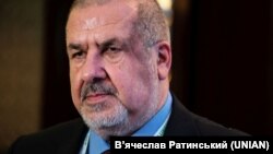 Голова Меджлісу кримськотатарського народу Рефат Чубаров під час Київського безпекового форуму, 1 грудня 2022 року