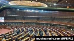 د پاکستان د قامي اسمبلۍ په تالار کې د غونډې یو پخوانی انځور.