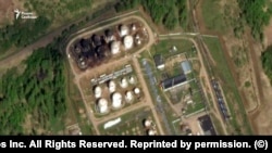 Ukraine has stepped up a drone campaign targeting Russia refineries, including this one in the western Smolensk region in April.