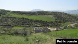 A new house is built in Berkaber, a border village in Tavush Province, in April 2024. (file photo)