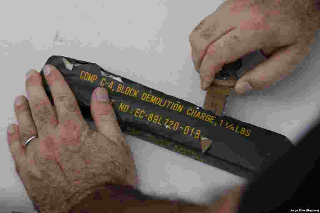 Unspecified amount of C-4 explosives and &ldquo;demolition equipment for obstacle clearing&rdquo; &nbsp; This plastic explosive can be molded like Play-Doh and has the explosive power to cut through steel such as railway lines. Ukrainian fighters have been filmed using explosives to destroy a railway bridge near the Russian border. &nbsp;