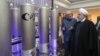 Iranian President Hassan Rohani (right) inspects a nuclear facility in Tehran earlier this year.