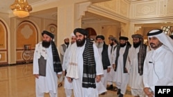 په قطر کې طالب مشران. انځور- ارشیف