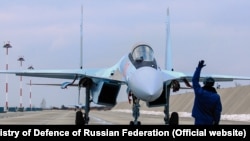 Российский истребитель Су-30СМ, архивное фото