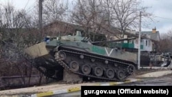 Разбитая российская военная техника в Украине