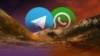 Коллаж: блокировки WhatsApp и Telegram
