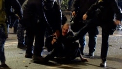 Georgian Police Kick And Slap Protesters In Tbilisi Georgian Police Kick And Slap Protesters In Tbilisi