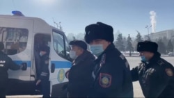 Protesters Detained In Kazakhstan Amid Parliamentary Elections Protesters Detained In Kazakhstan Amid Parliamentary Elections