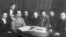 Члены РАПП: Алексей Селивановский, Михаил Лузгин, Бела Иллеш, Владимир Киршон, Леопольд Авербах, Фёдор Панфёров, Александр Фадеев, Иван Макарьев