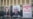This photograph shows portraits of French national Cecile Kohler (left) and her partner French Jacques Paris, along with a placard calling for their release, Paris, March 25