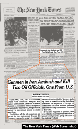 New York Times naslovnica, 24. decembar 1978