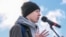 Александр Песков на митинге против строительства мусорного полигона в Северодвинске 28 октября 2018 года