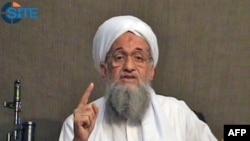 د القاعده مشر ایمن اظواهري د مصر اوسېدونکی وو. دغه انځور د ۲۰۱۱ز کال د جون پر اتمه نېټه له خپرې شوې ويډيو څخه اخيستل شوی دی.