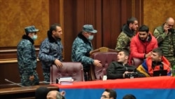 Protesters Storm Armenian Parliament In Anger Over Nagorno-Karabakh Deal Protesters Storm Armenian Parliament In Anger Over Nagorno-Karabakh Deal