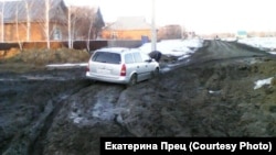 Дорога в Омское село Полтавка