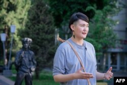 Kazakh activist Asya Tulesova