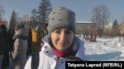Татьяна Процыкова на митинге "За чистое небо" (архивное фото)