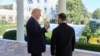 Donald Trump și Volodimir Zelenski la întâlnirea lor de la Casa Albă. 17 octombrie 2025.