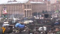 Calm Vigilance On Kyiv's Independence Square Calm Vigilance On Kyiv's Independence Square