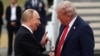 Глава России Путин и президент США Трамп во время переговоров на Аляске. 15 августа 2025 года