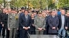 Ministri u Vladi Srbije Bratislav Gašić i Milica Đurđević Stamenkovski, načelnik Generalštaba Milan Mojsilović i ministar Nikola Selaković na sahrani Nebojše Pavkovića u Aleji zaslužnih građana, Beograd, 22. oktobar 2025.