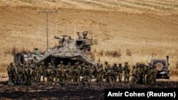 Израильские войска на границе с сектором Газа, Израиль, май 2021 года