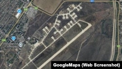 Російський військовий аеродром у Джанкої (Крим). Скріншот із GoogleMaps