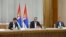 Premijerka Srbije Ana Brnabić, predsednik Aleksandar Vučić i ministar odbrane Nebojša Stefanović na sednici Saveta za nacionalnu bezbednost u Beogradu, 21. septembar