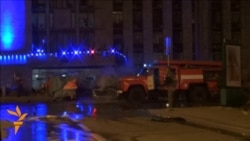 Blast Destroys Donetsk Separatist Leader's Vehicle Blast Destroys Donetsk Separatist Leader's Vehicle