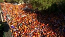 В Барселоне протестуют против независимости Каталонии (видео) В Барселоне протестуют против независимости Каталонии (видео)