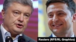 Петр Порошенко и Владимир Зеленский. Коллаж