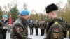 Цырымонія звальненьня ў запас вайскоўцаў, якія праходзілі тэрміновую вайсковую службу ў 5-й асобнай брыгадзе спэцыяльнага прызначэньня, 20 кастрычніка 2025 году